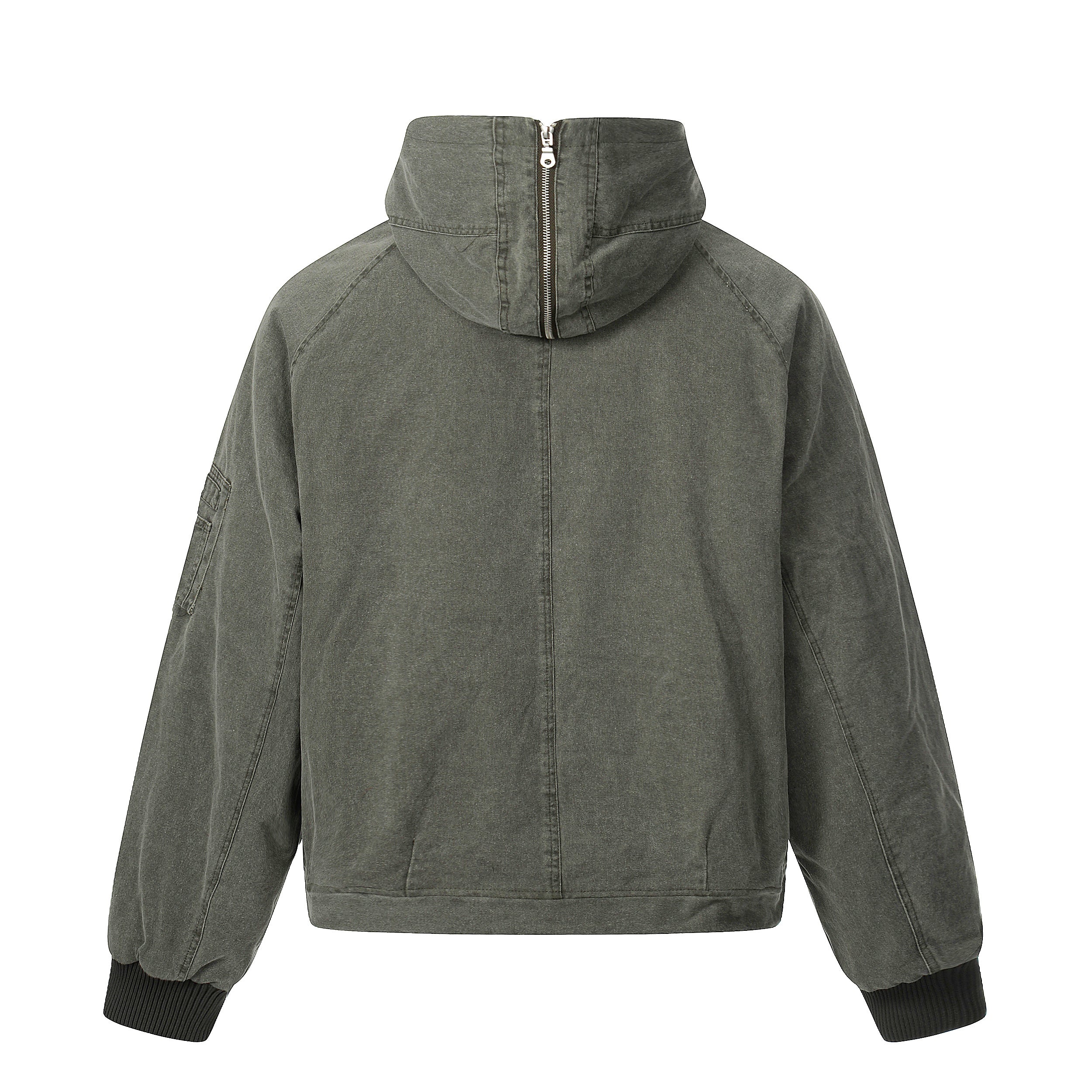 3-6-5.shop Washed Utility Hooded Jacket