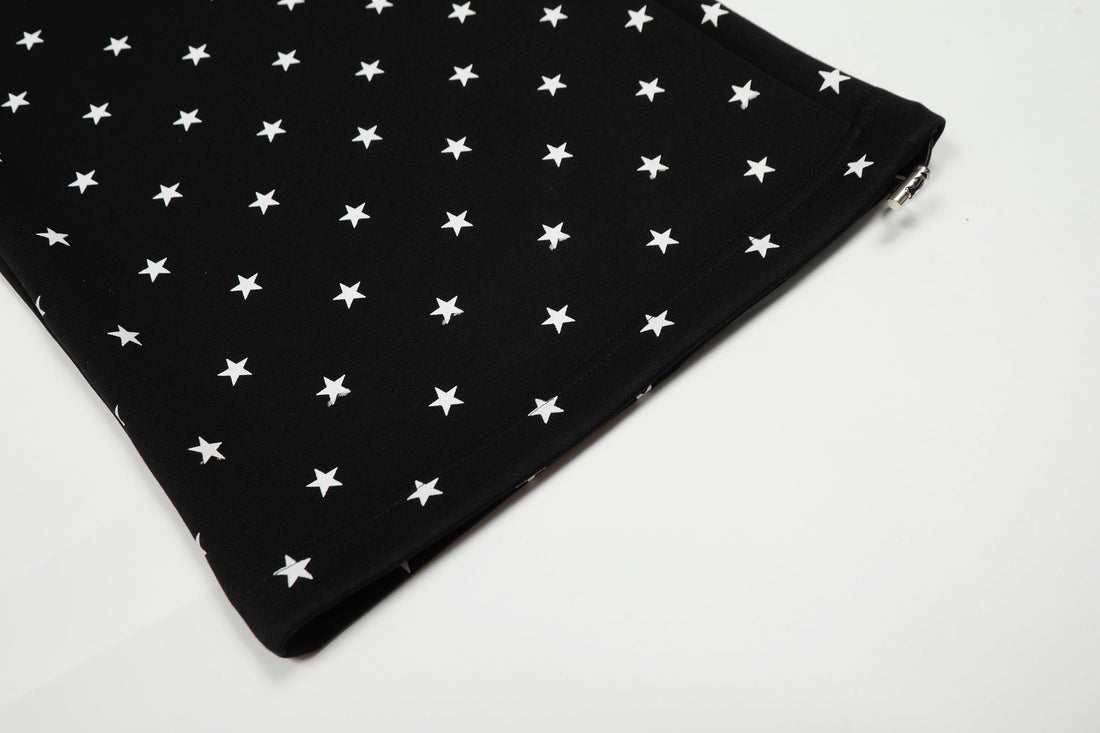 3-6-5.shop All-Over Star Print Wide-Leg Pants