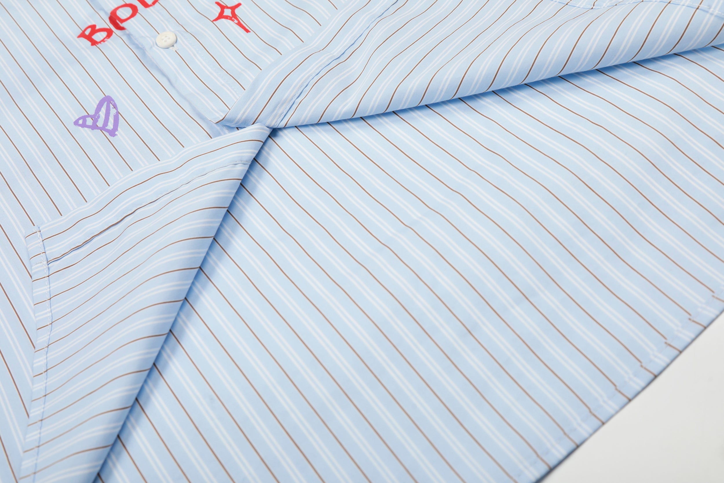 3-6-5.shop Handwritten Stripe Shirt