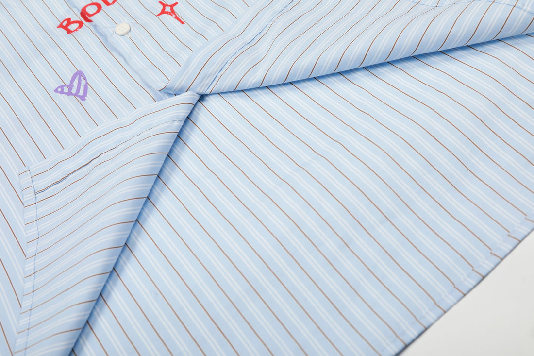 3-6-5.shop Handwritten Stripe Shirt