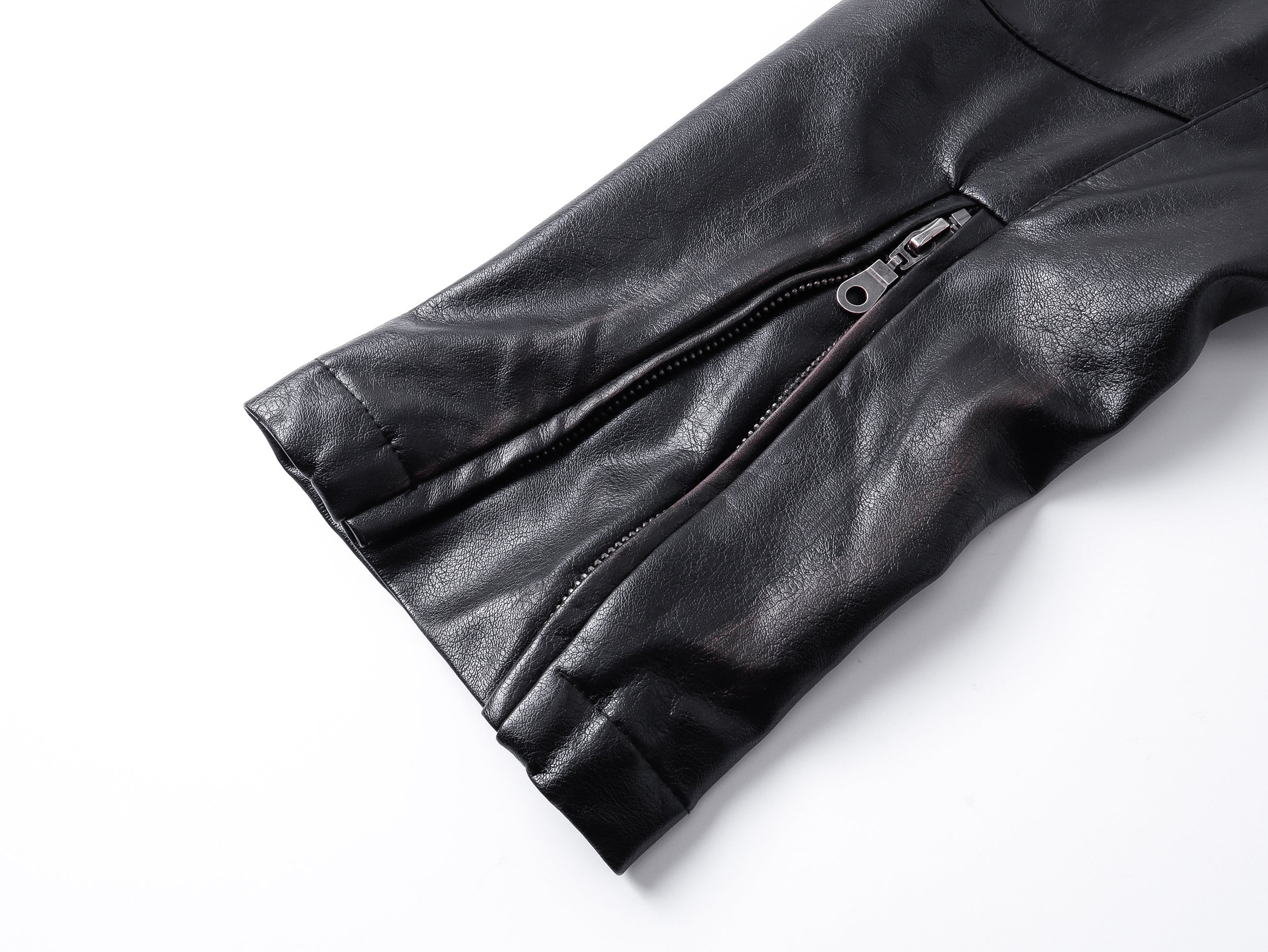 3-6-5.shop PU Leather Zip Jacket