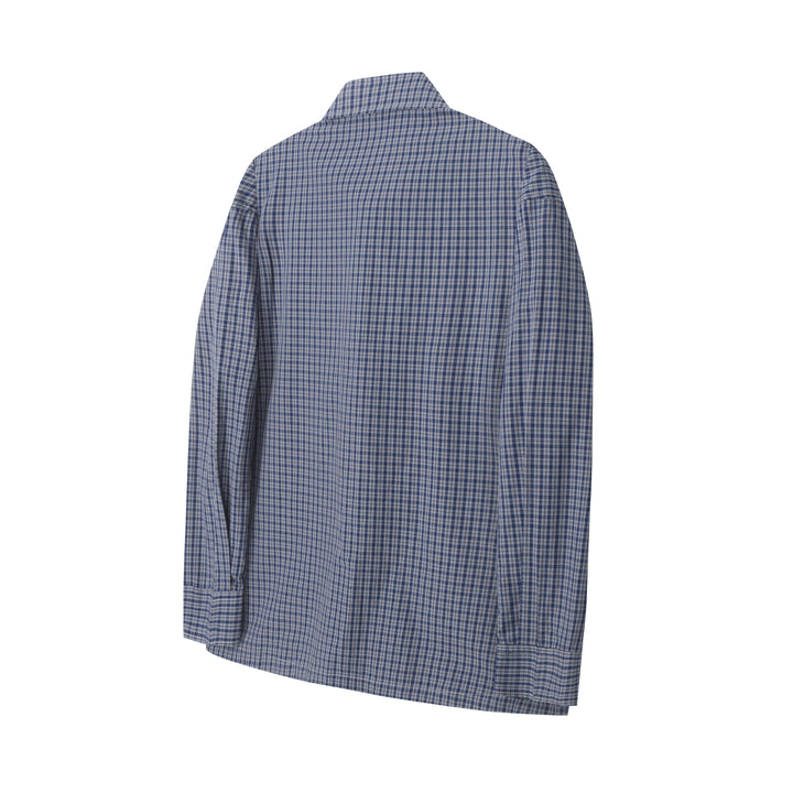 3-6-5.shop Patchwork Graphic Plaid Shirt