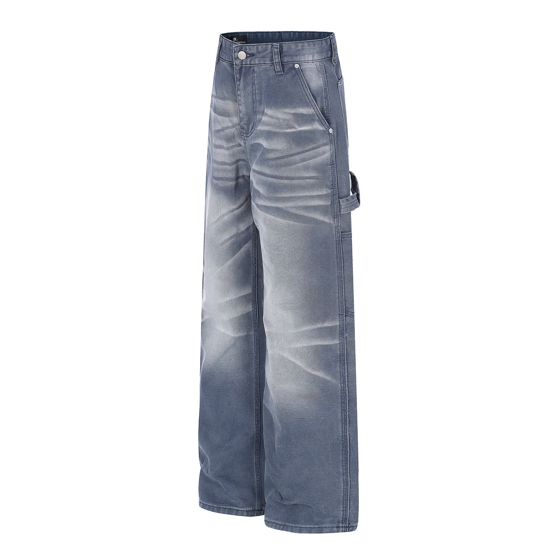 3-6-5.shop Washed Wrinkle Effect Denim Jeans