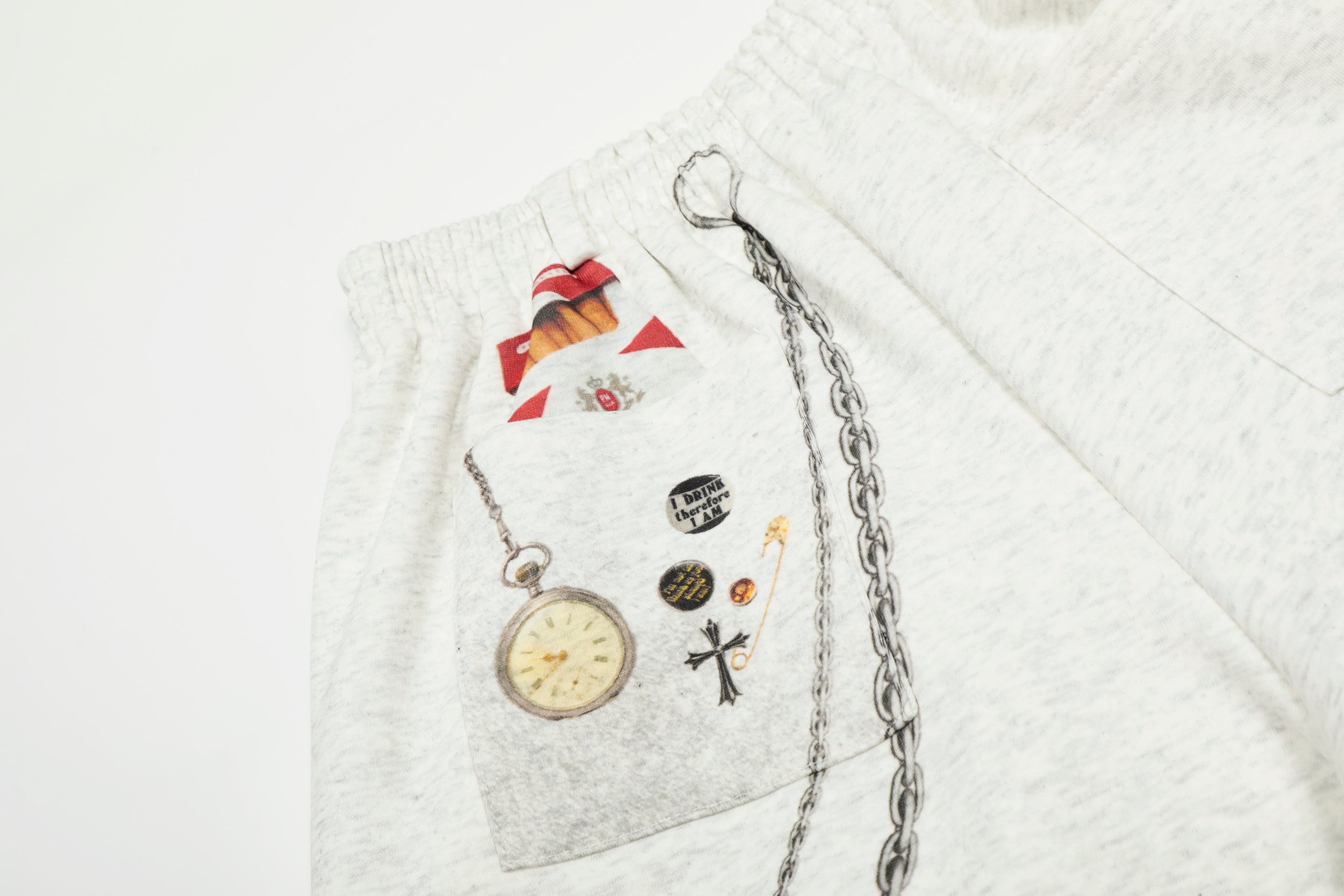 3-6-5.shop Retro Gadget Print Sweatpants