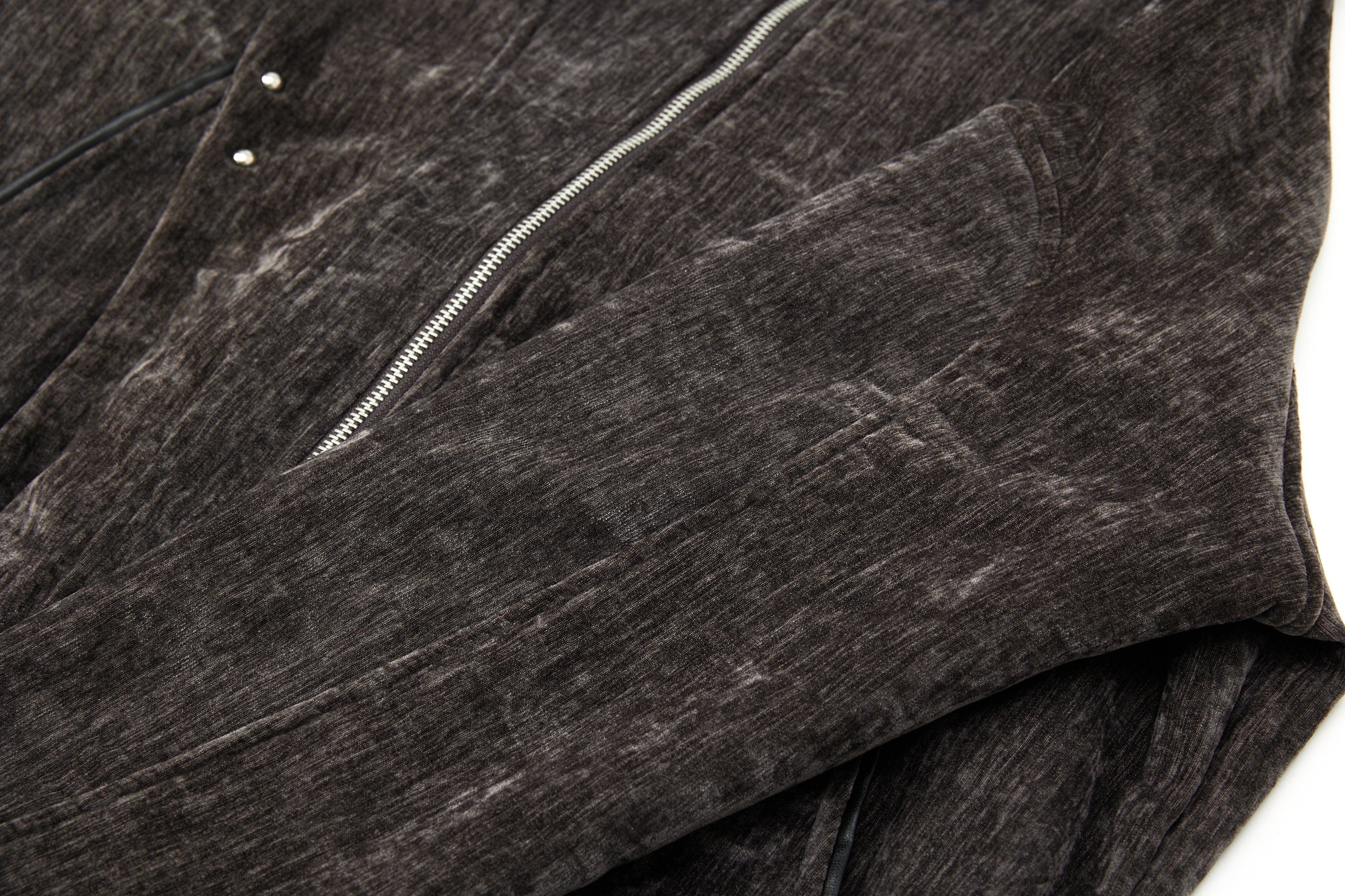 3-6-5.shop Chenille Panel Bomber Jacket