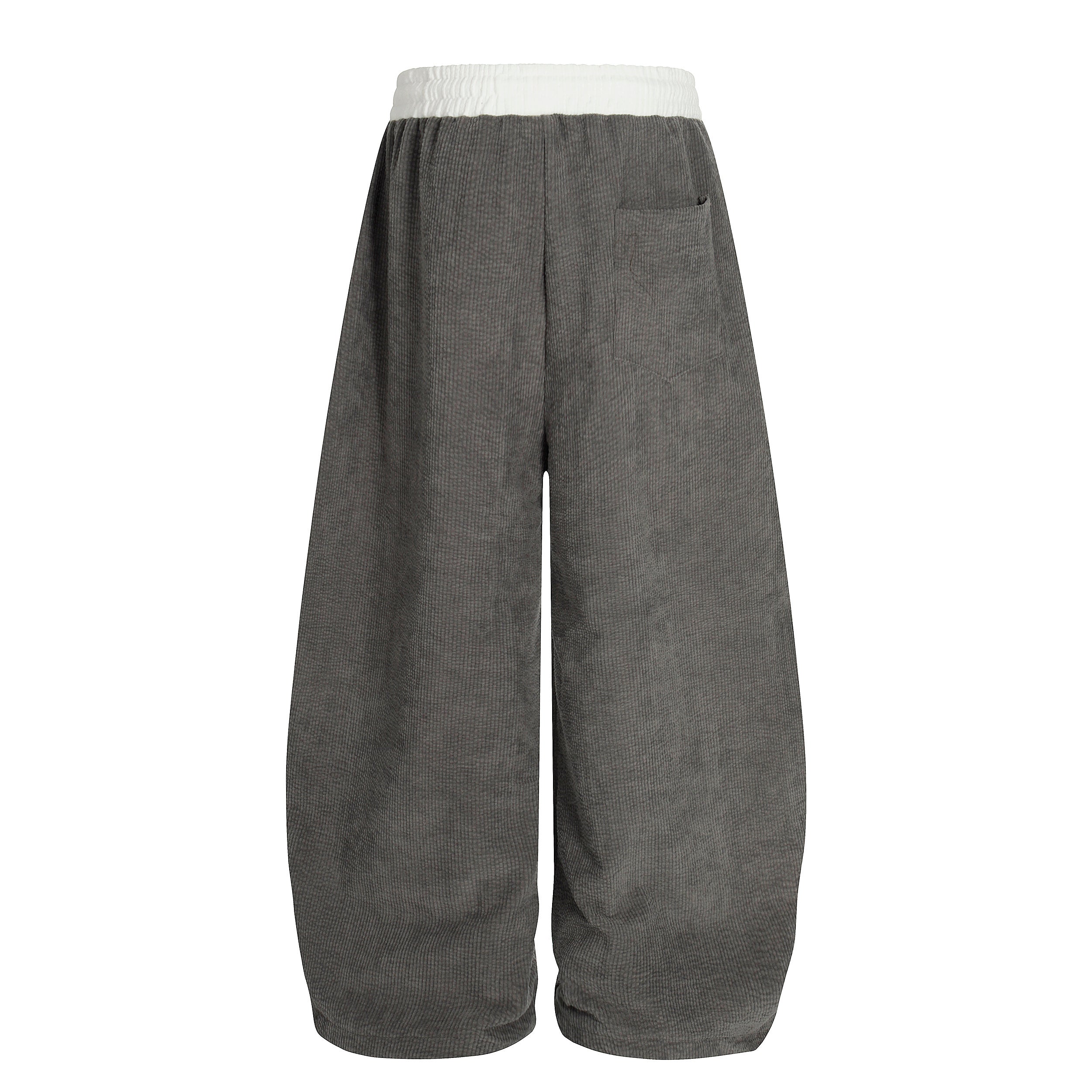 3-6-5.shop Corduroy Paw Embroidered Pants