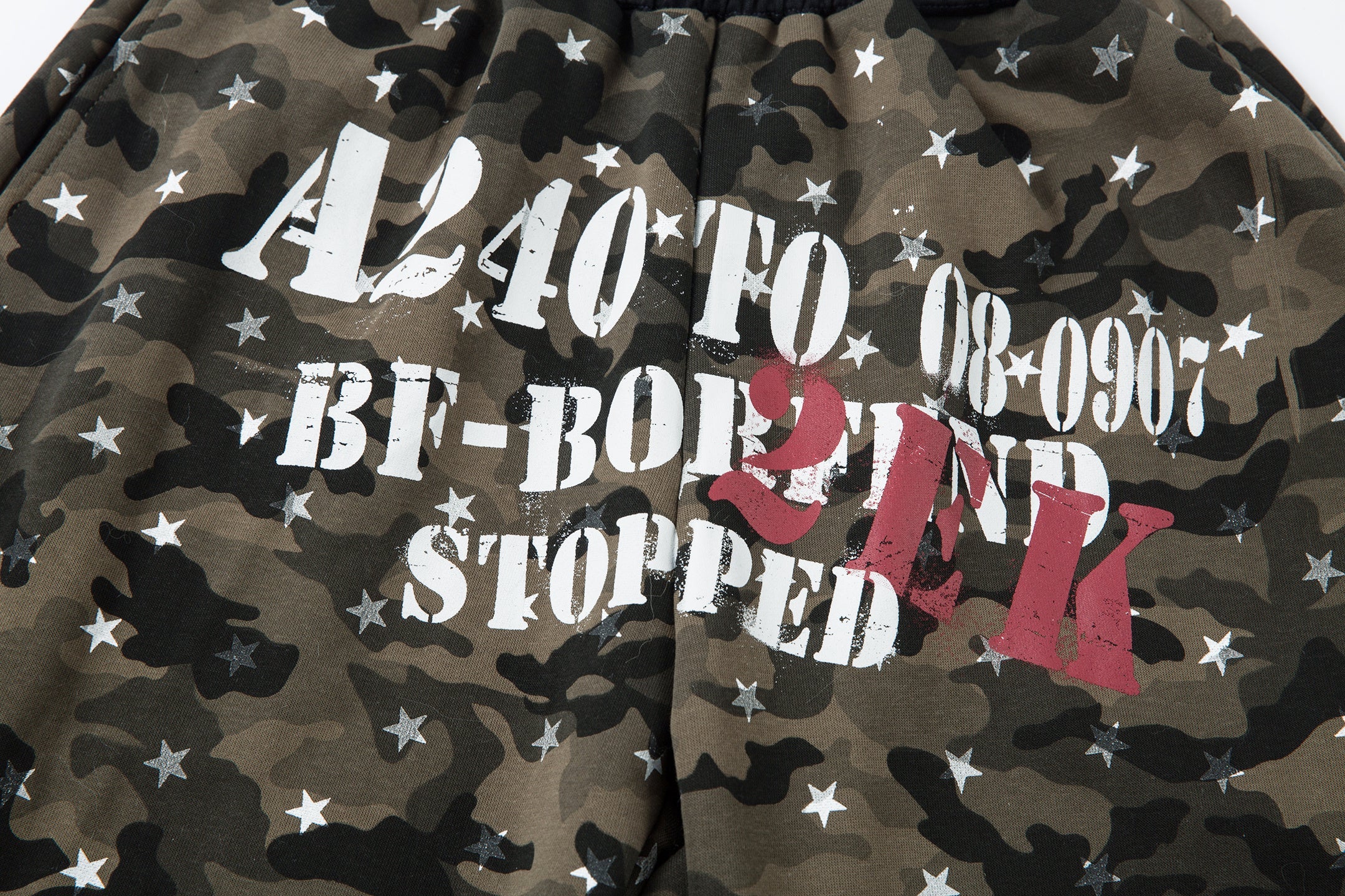 3-6-5.shop Star Camo Wide-Leg Sweatpants