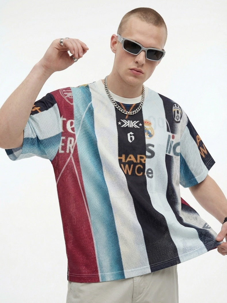 3-6-5.shop Vintage Football Patchwork Jersey