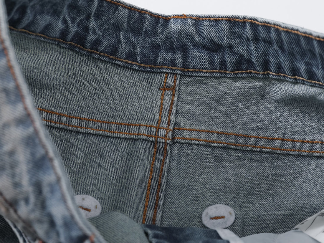 3-6-5.shop Vintage Washed Distressed Jeans