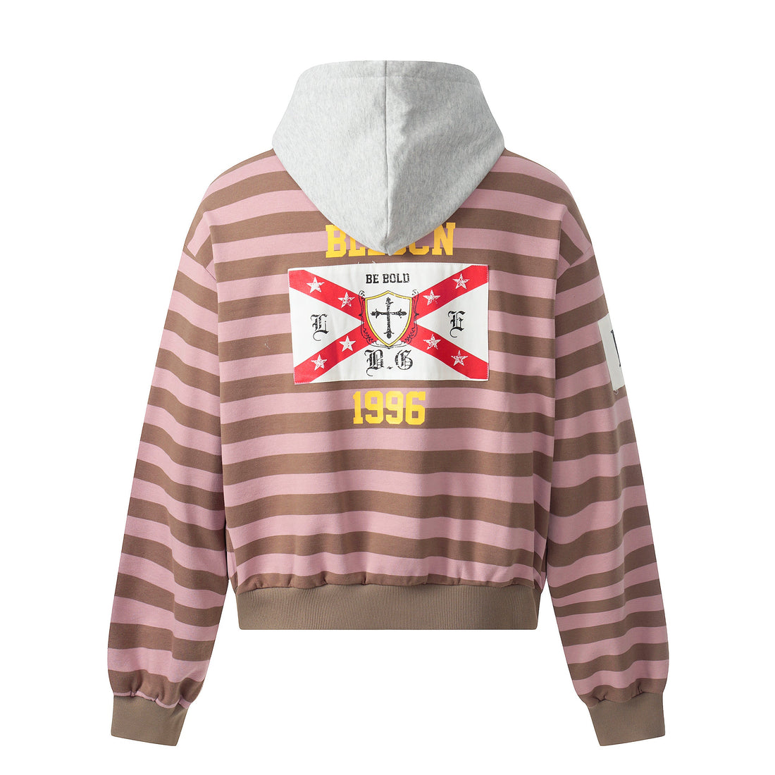 3-6-5.shop Striped Rugby Hoodie