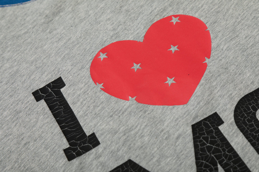 3-6-5.shop “I ♥ EMO” Raglan Long Sleeve Tee