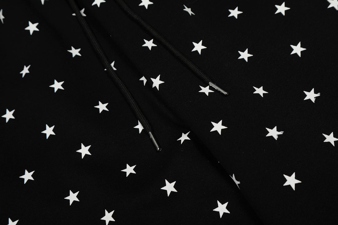 3-6-5.shop All-Over Star Print Wide-Leg Pants