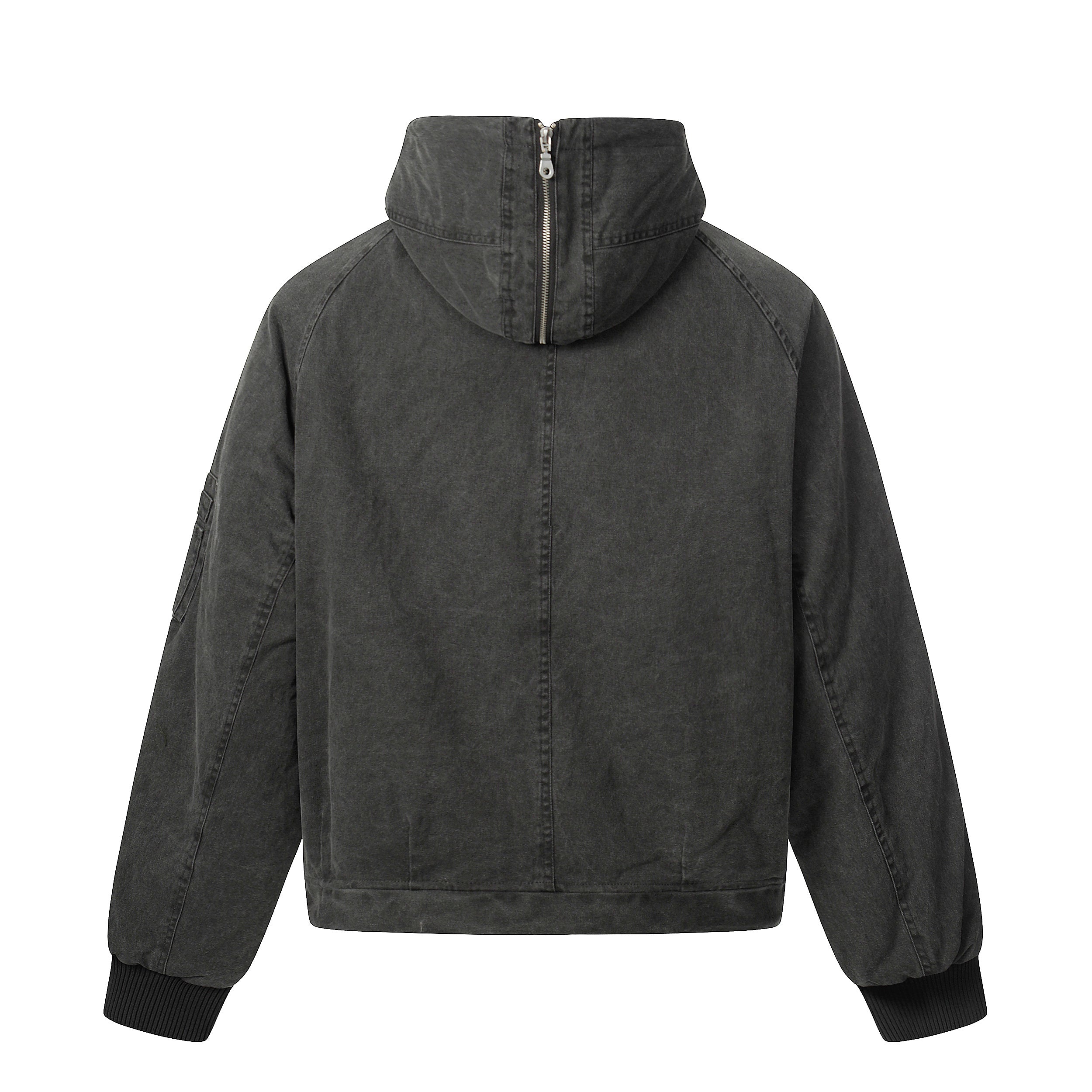 3-6-5.shop Washed Utility Hooded Jacket