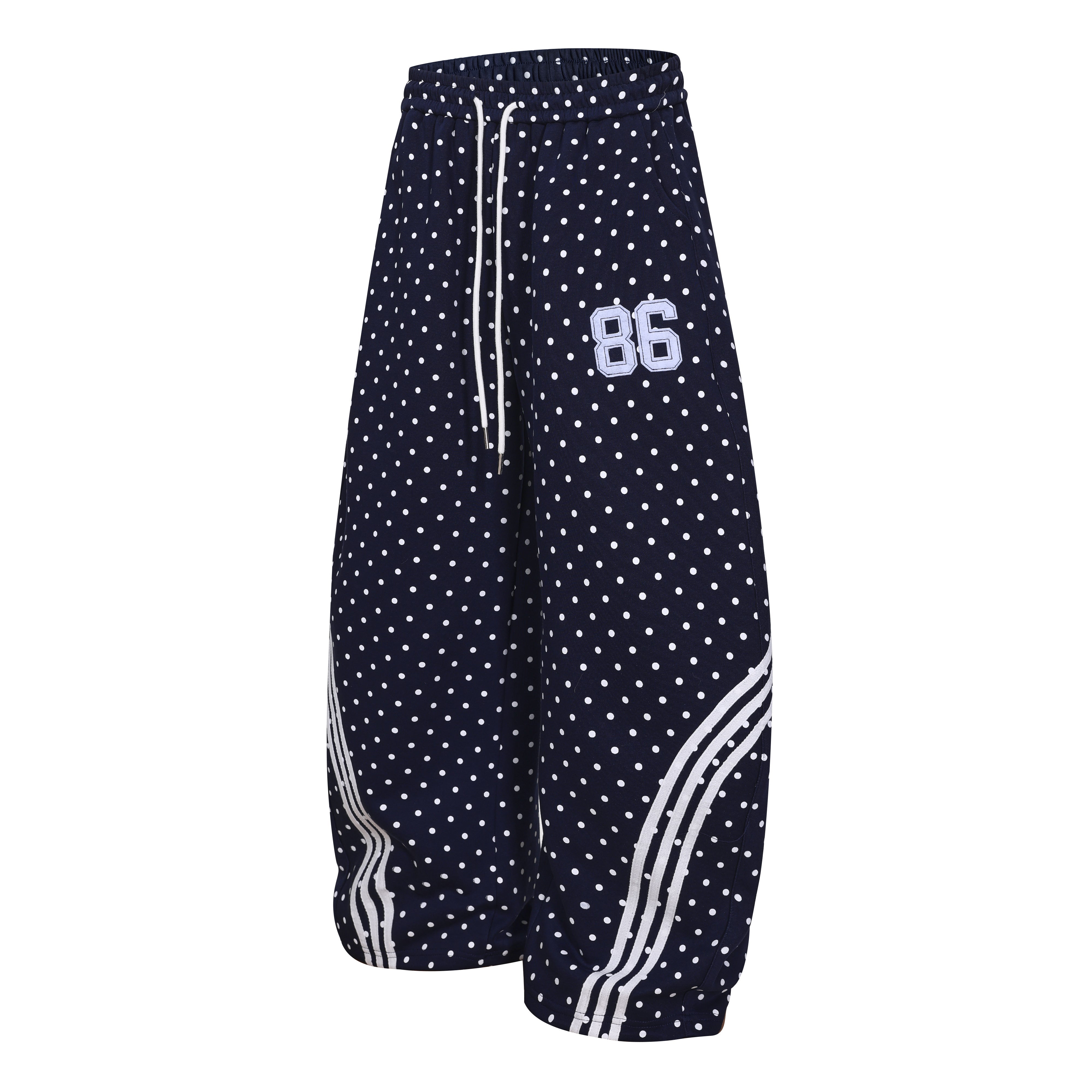 3-6-5.shop Polka Dot Wide-Leg Sweatpants