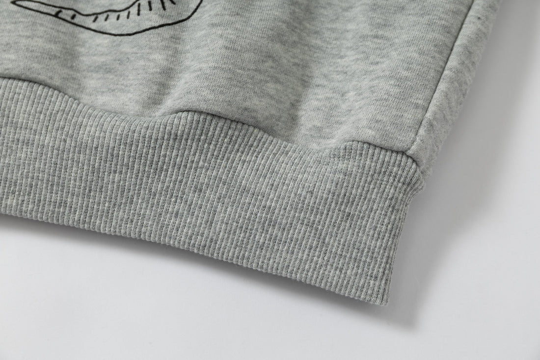 3-6-5.shop Doodle Graphic Zip Hoodie