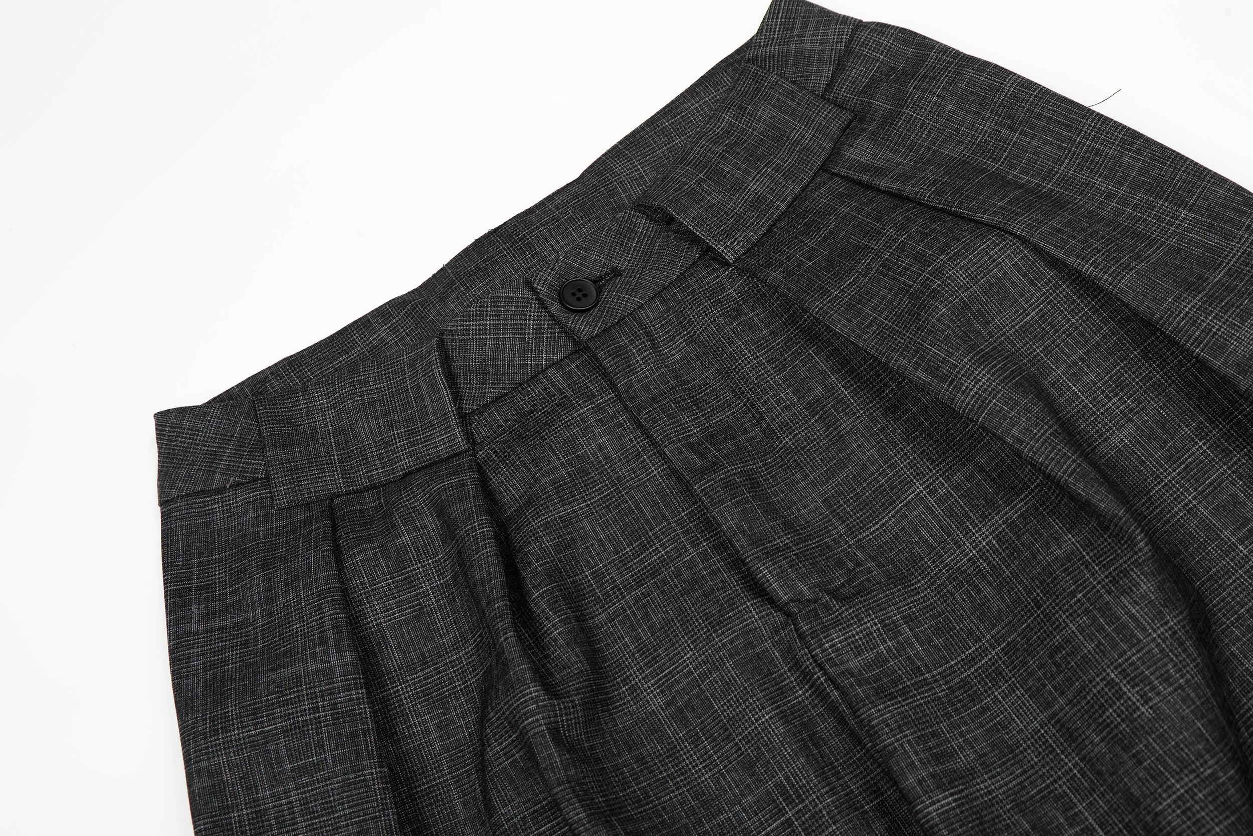 3-6-5.shop Textured Pleated Wide-Leg Trousers