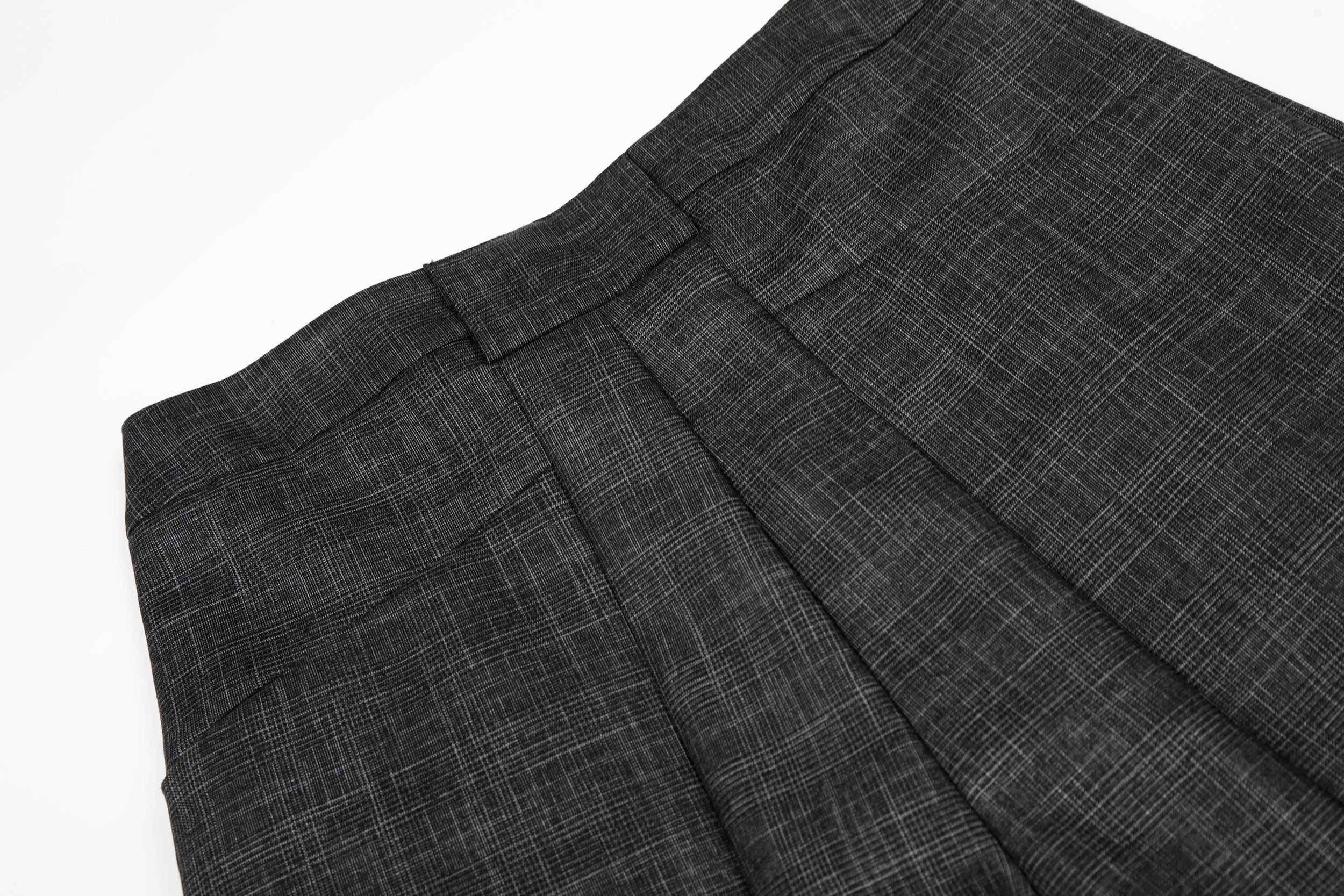 3-6-5.shop Textured Pleated Wide-Leg Trousers