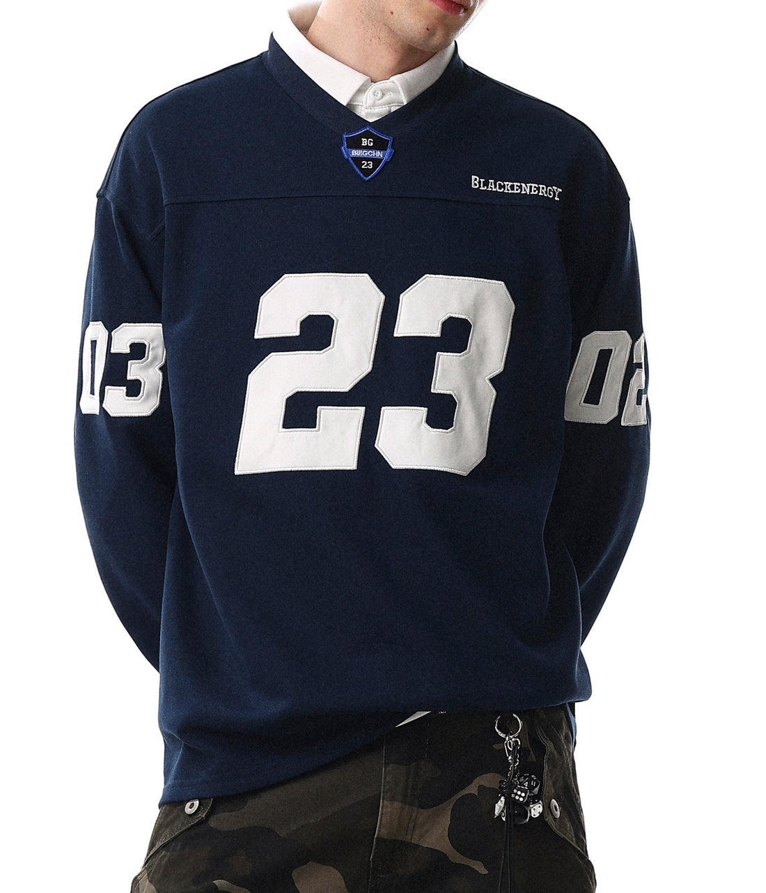 3-6-5.shop Varsity Graphic Long Sleeve Tee