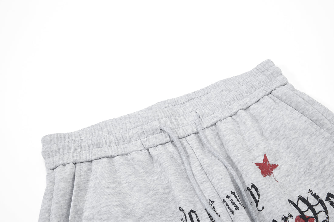 3-6-5.shop Vintage Star Wide-Leg Sweatpants