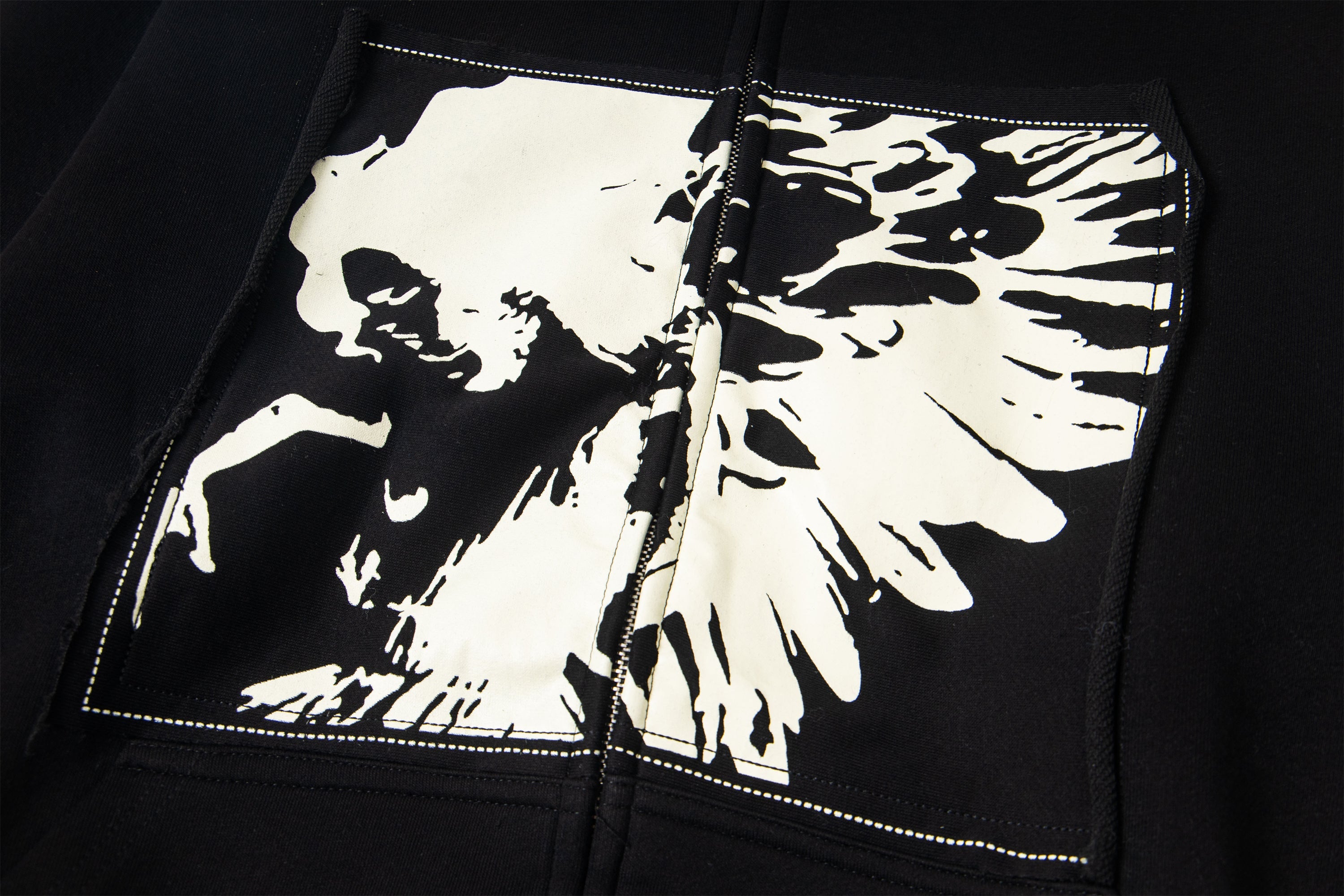 3-6-5.shop Graphic Zip Hoodie