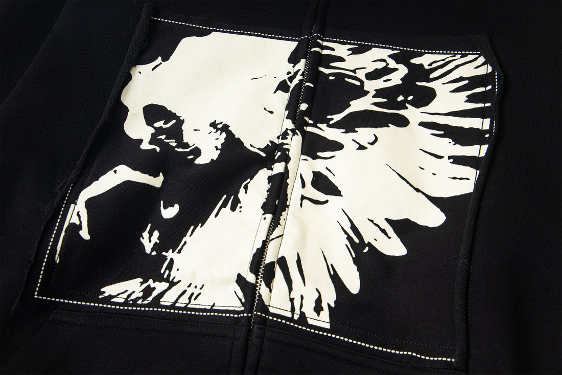 3-6-5.shop Graphic Zip Hoodie