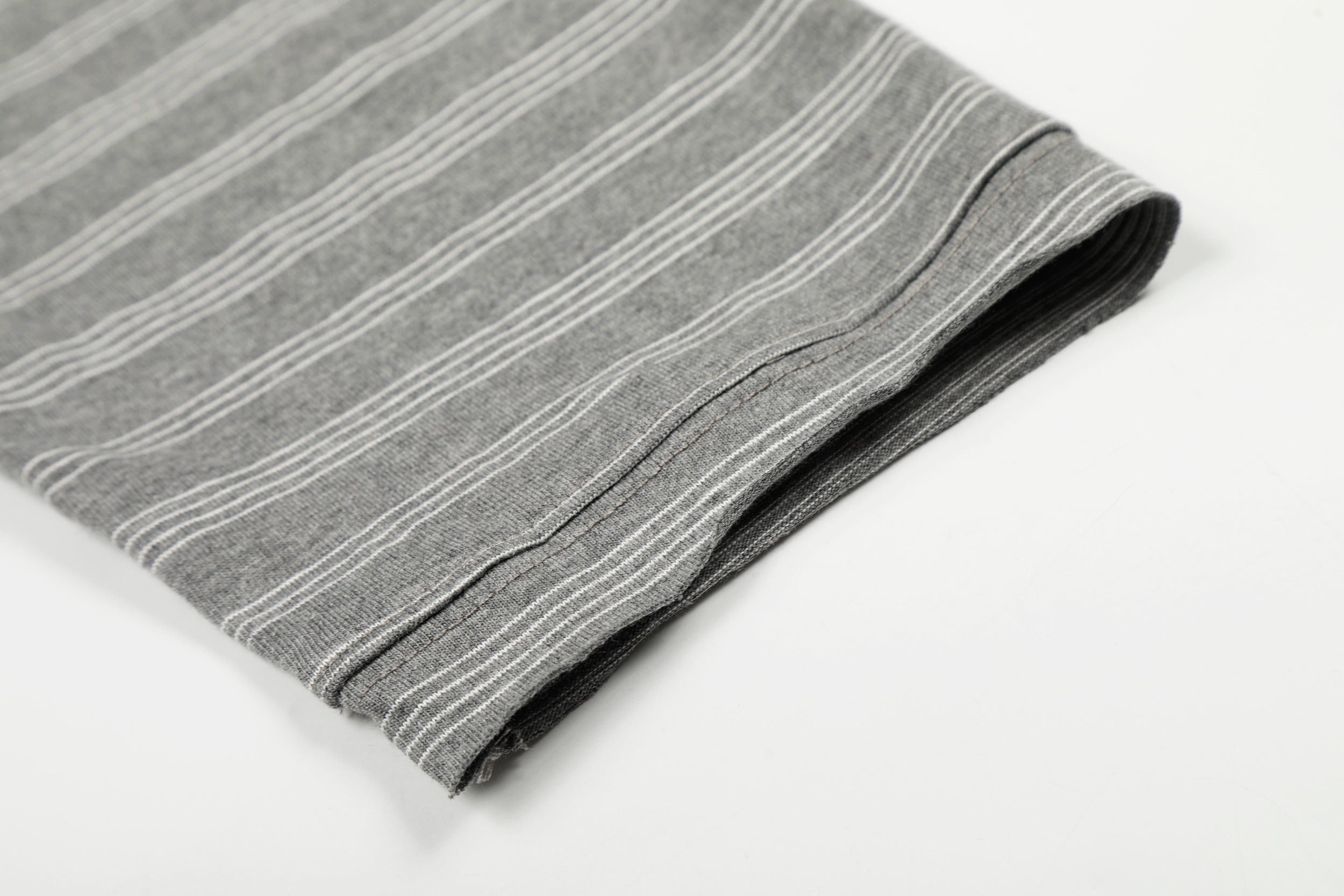 3-6-5.shop Striped Gothic Logo Long Sleeve Tee