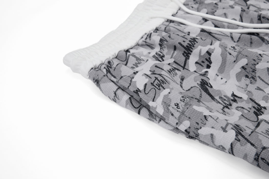 3-6-5.shop Camo Script Wide-Leg Pants