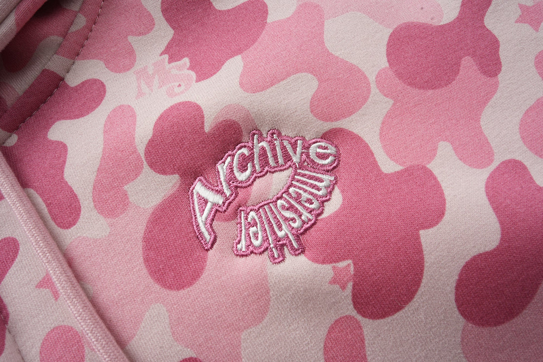 3-6-5.shop Camo Graphic Zip-Up Hoodie