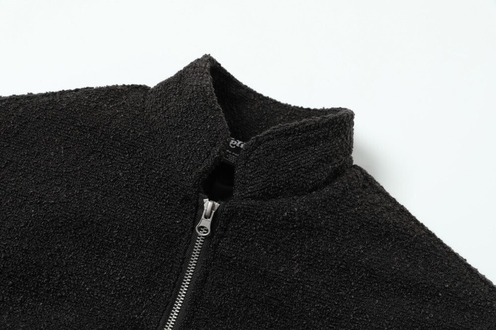 3-6-5.shop Textured Star Bomber Jacket