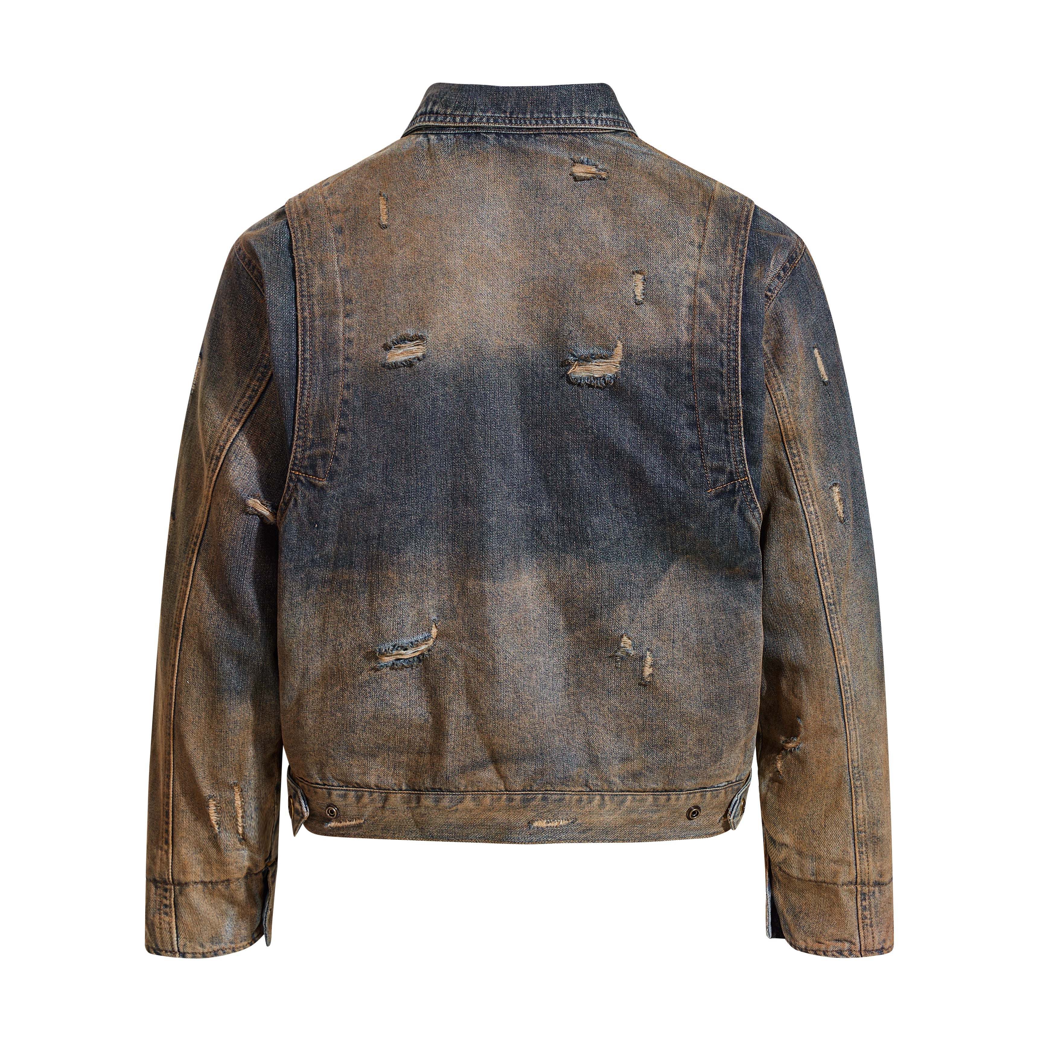 3-6-5.shop Vintage Distressed Denim Jacket