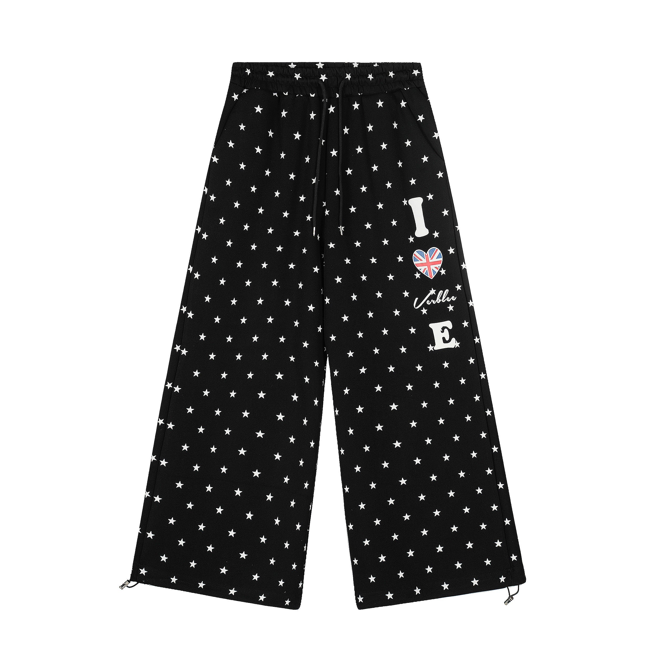 3-6-5.shop All-Over Star Print Wide-Leg Pants