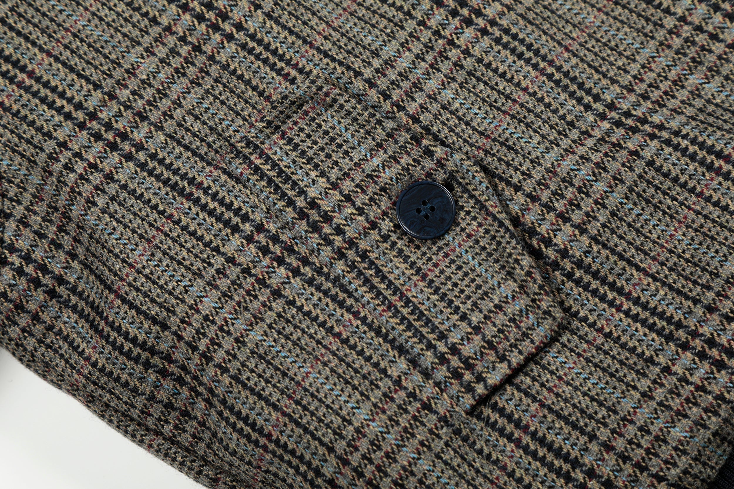 3-6-5.shop Vintage Check Wool Blend Bomber Jacket