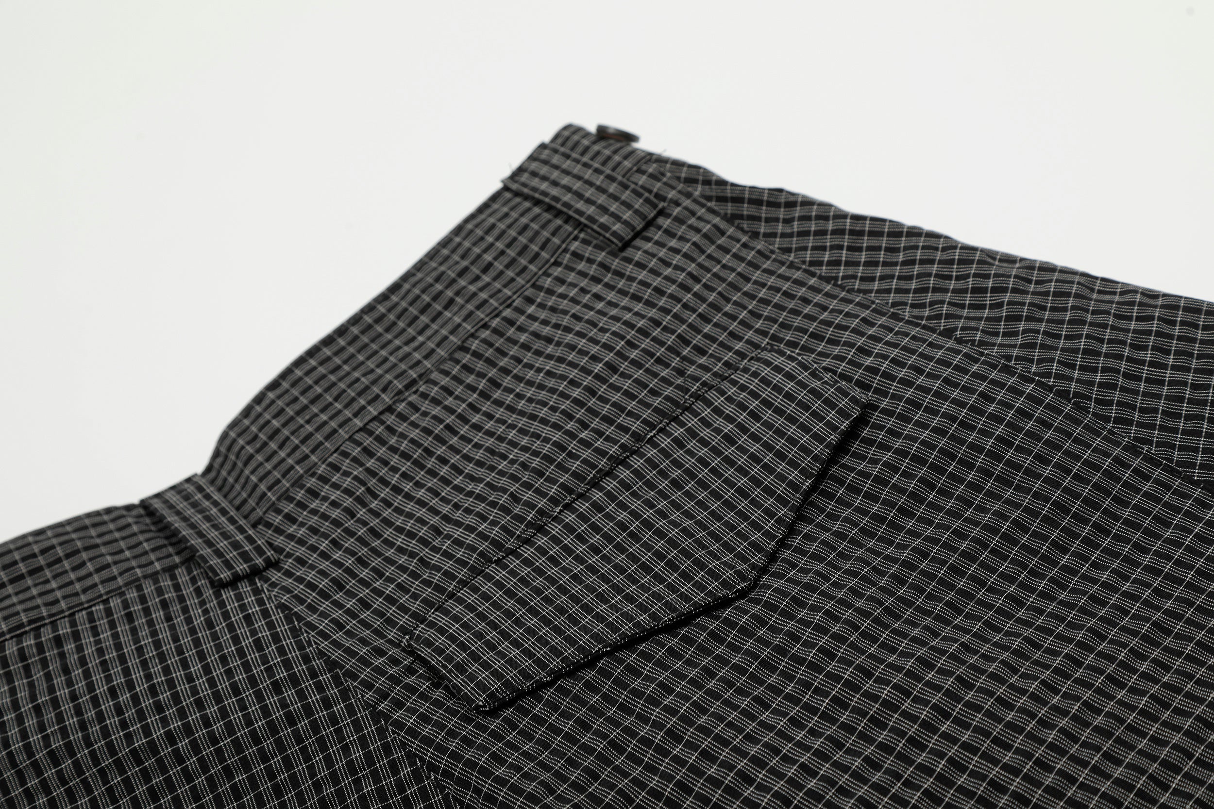 3-6-5.shop Checked Curved-Leg Pants
