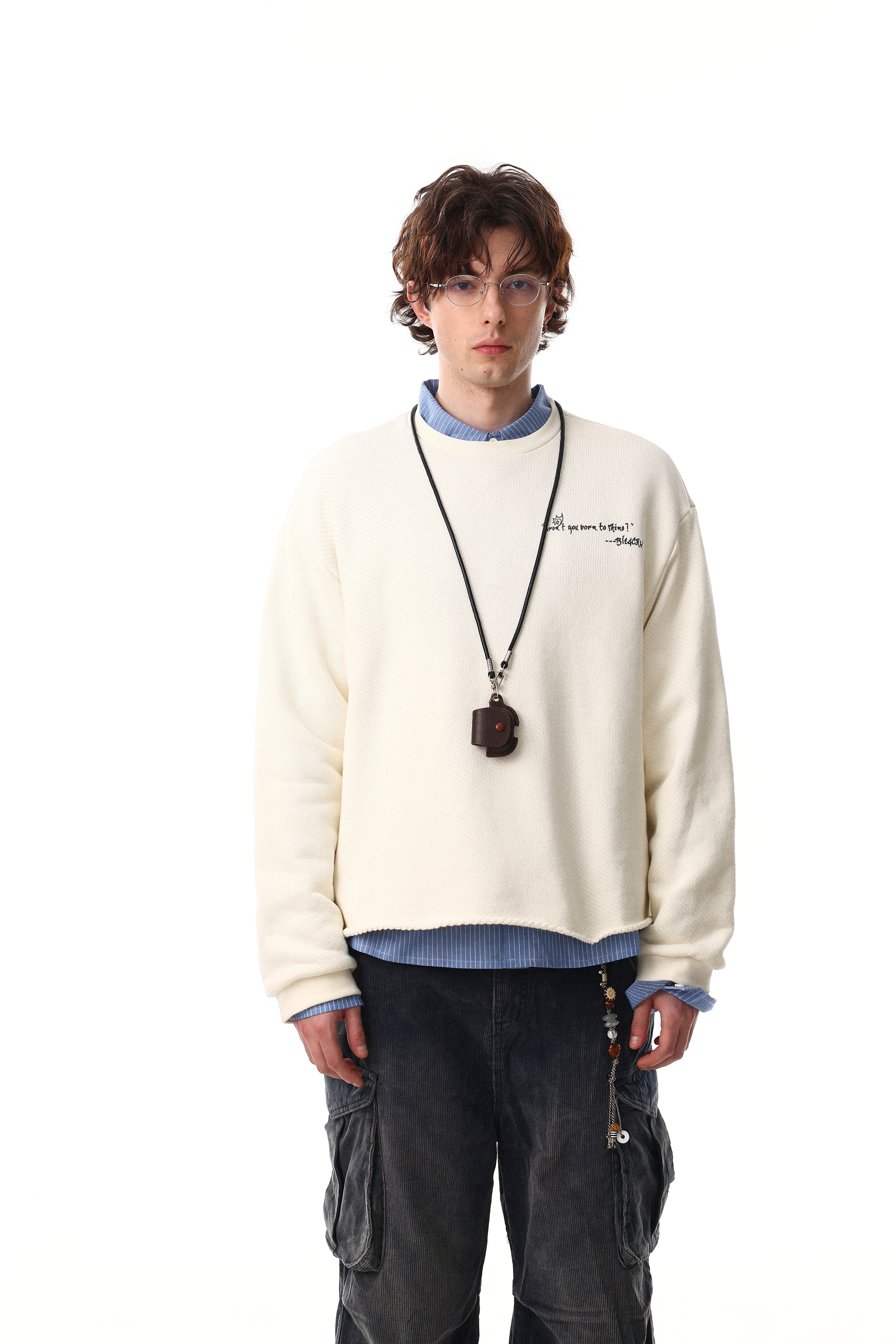3-6-5.shop Graphic Textured Sweatshirt