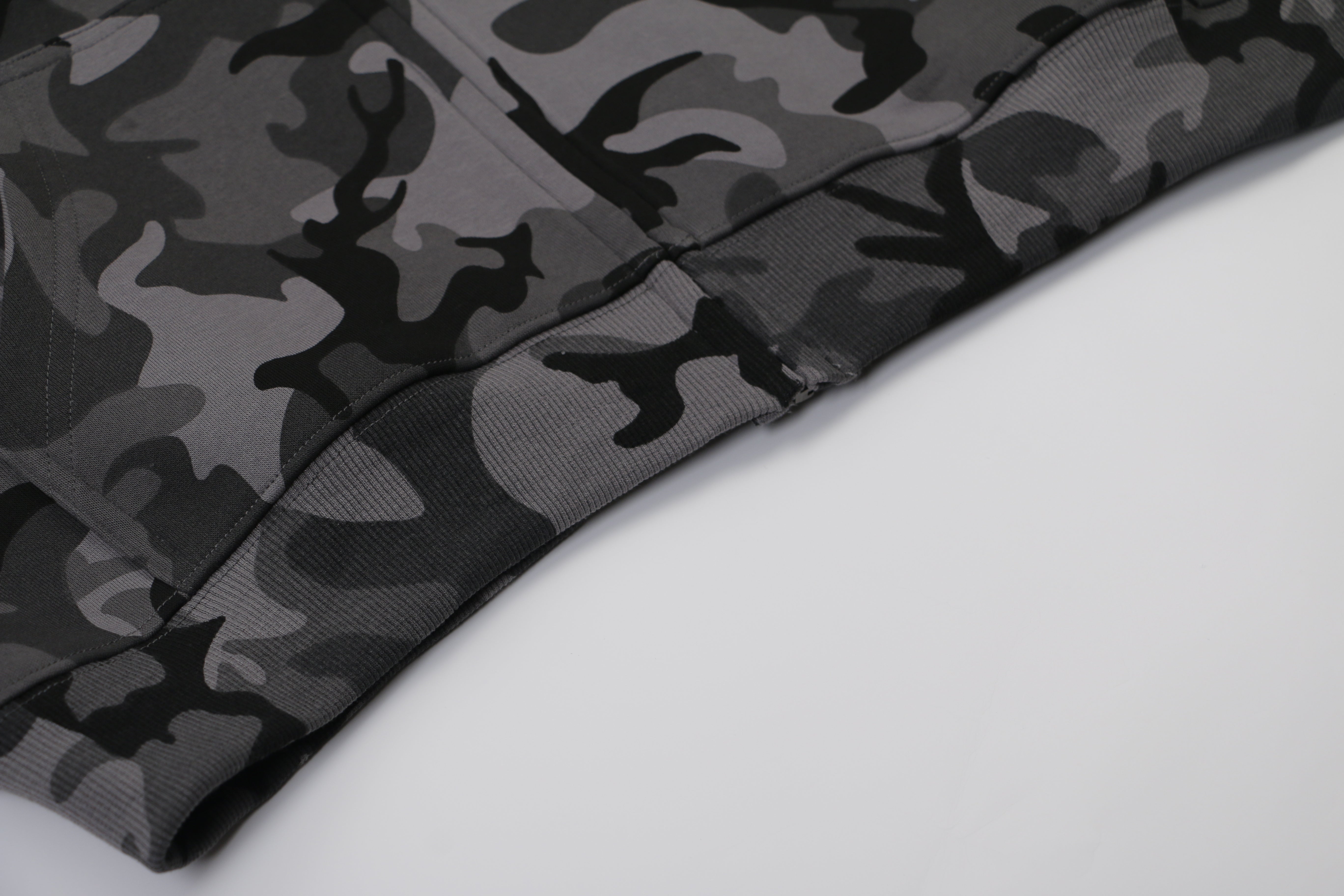 3-6-5.shop Camo Flag Zip-Up Hoodie