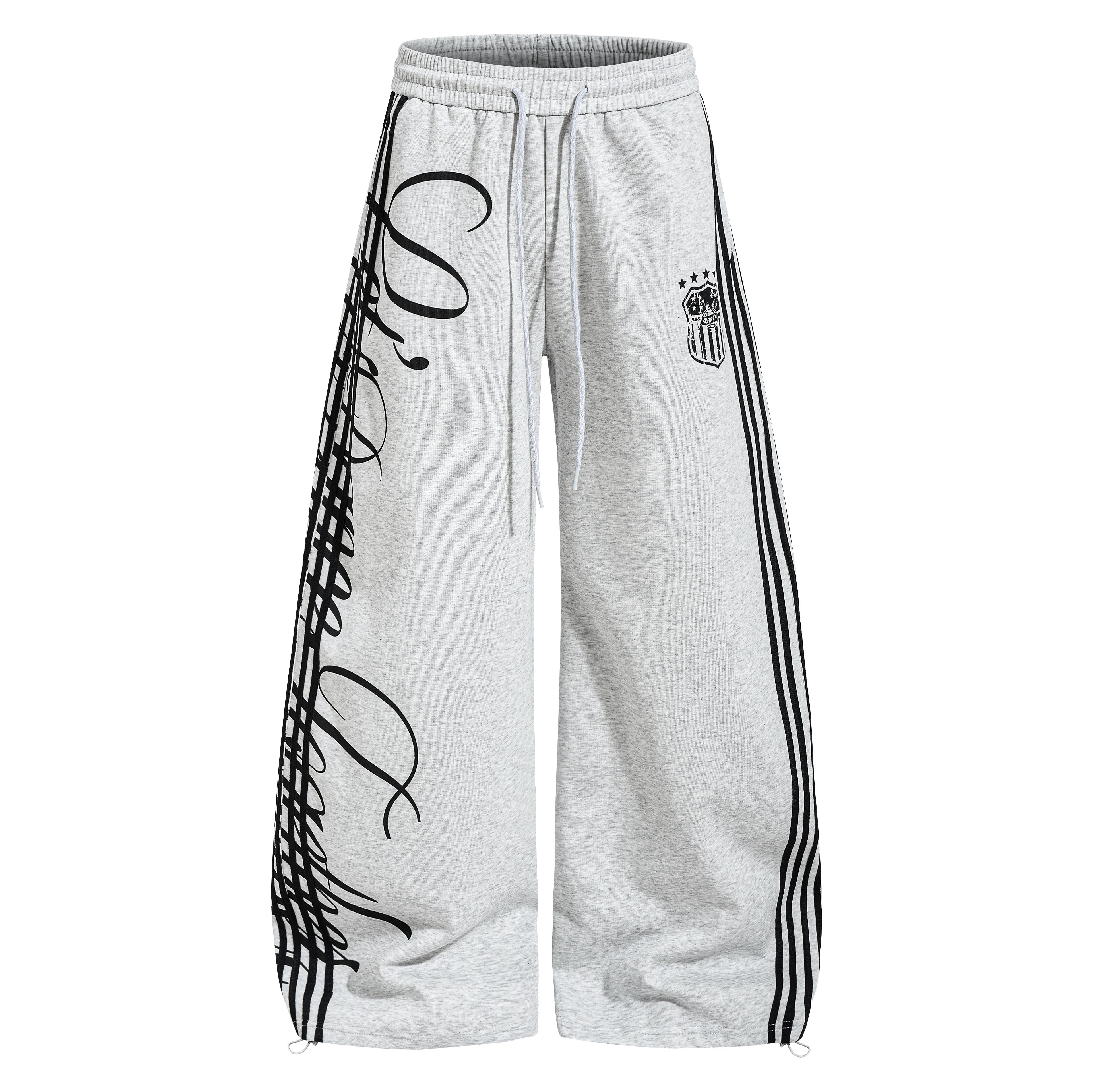 3-6-5.shop  Script Stripe Wide-Leg Sweatpants