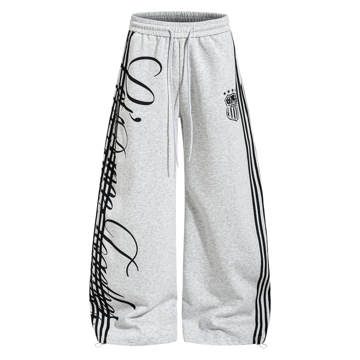 3-6-5.shop  Script Stripe Wide-Leg Sweatpants