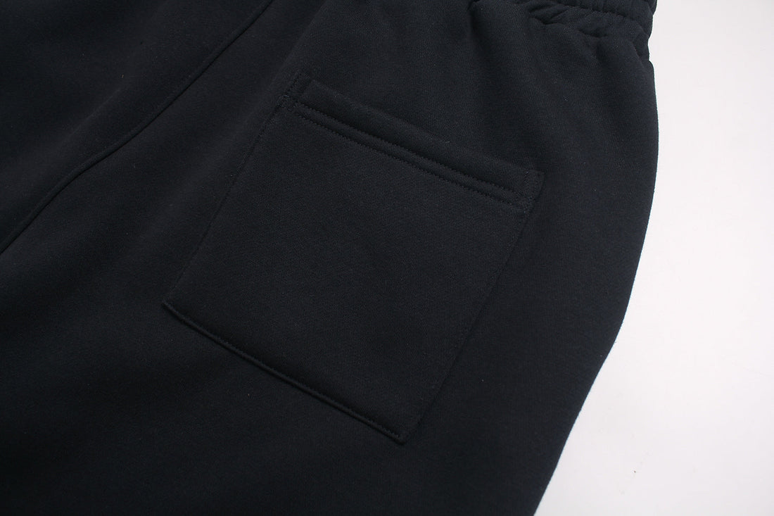 3-6-5.shop Fleece-Lined Sports Letter Wide-Leg Sweatpants