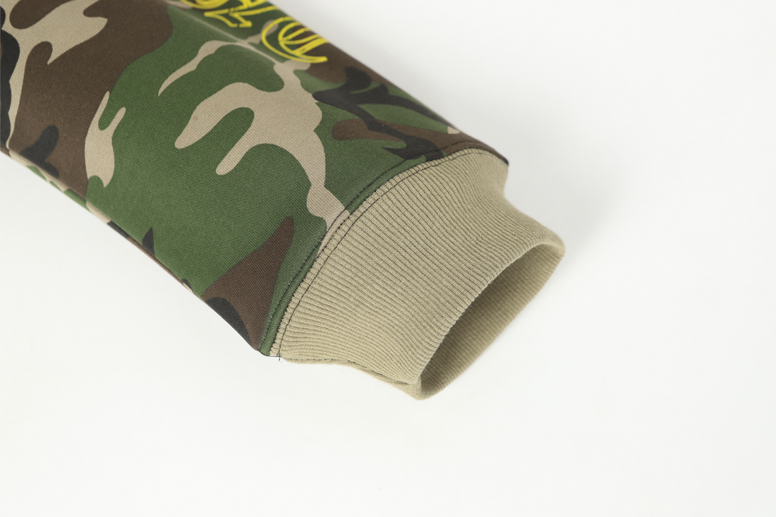3-6-5.shop Camo Angel Graphic Zip Hoodie