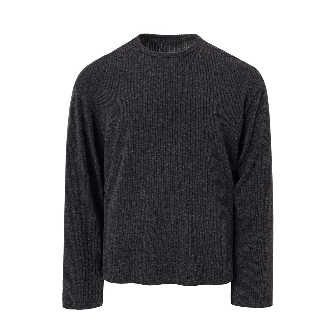 3-6-5.shop Ribbed Texture Long-Sleeve Tee