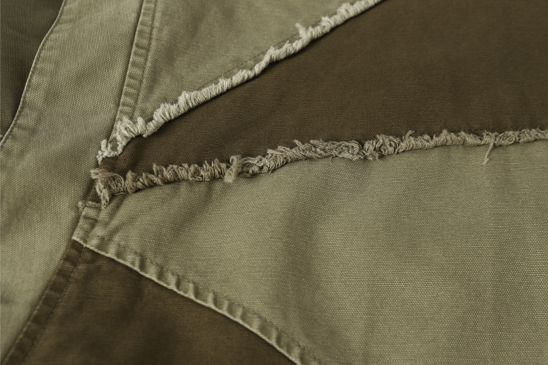 3-6-5.shop Multi-Panel Distressed Hooded Jacket