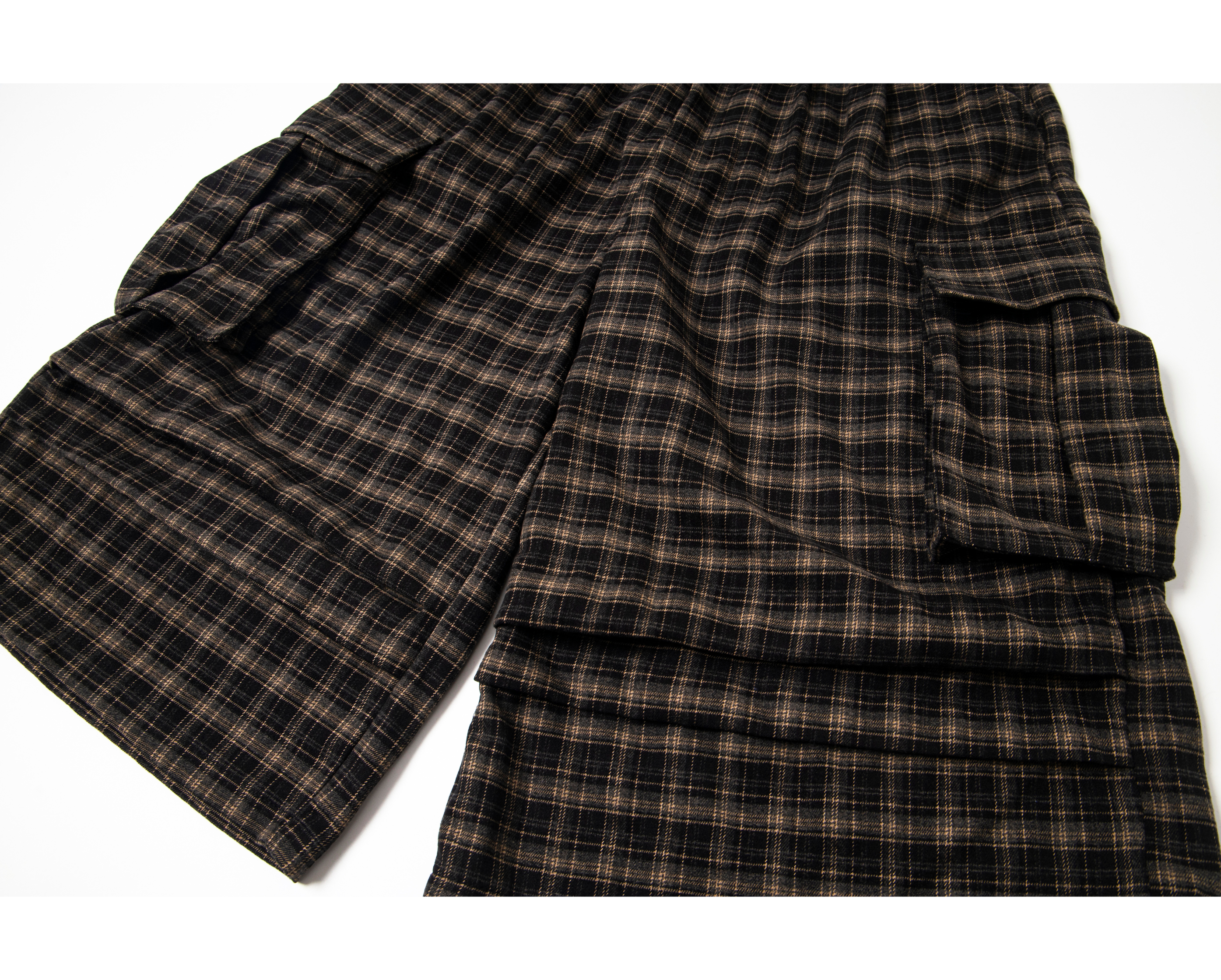 3-6-5.shop Plaid Cargo Shorts