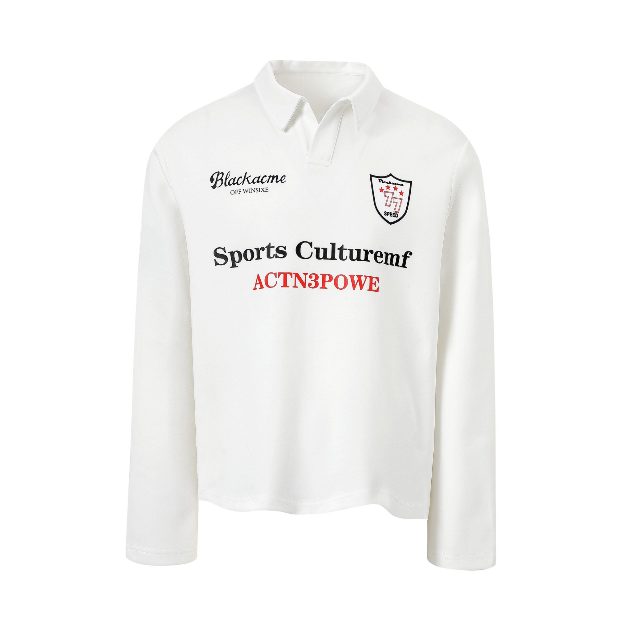 3-6-5.shop Sports Crest Long-Sleeve Polo