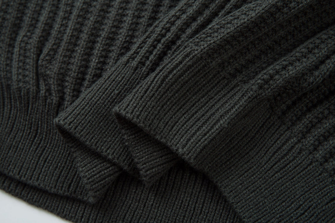 3-6-5.shop Minimalist Half-Zip Knit Sweater