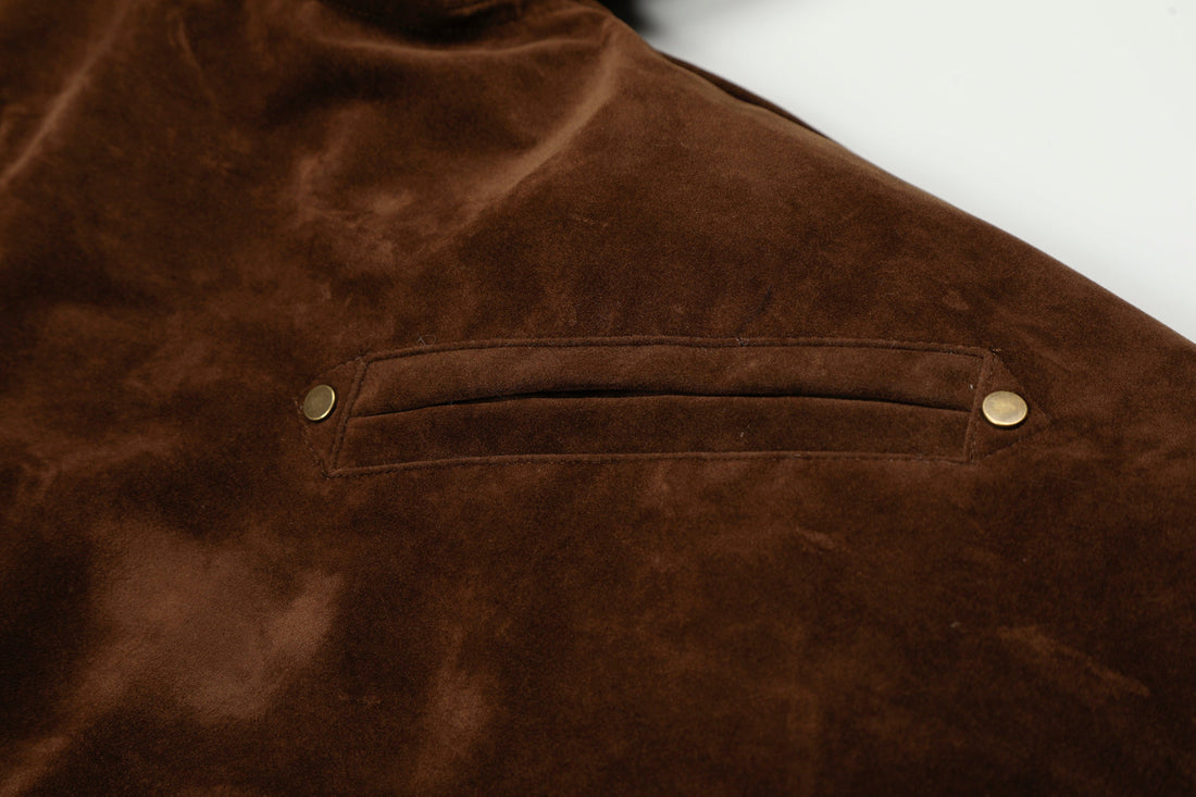 3-6-5.shop Faux Suede Fur-Lined Jacket