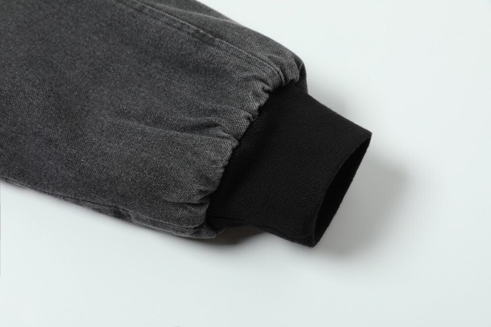 3-6-5.shop Quilted Denim Sherpa Jacket