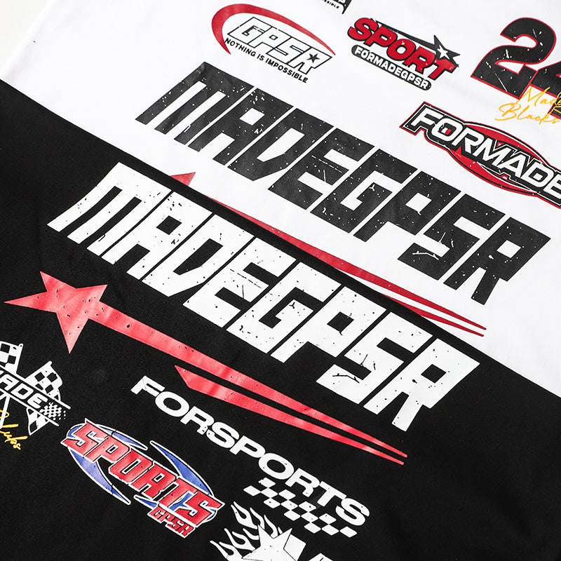 3-6-5.shop Racing Logo Cotton Tee