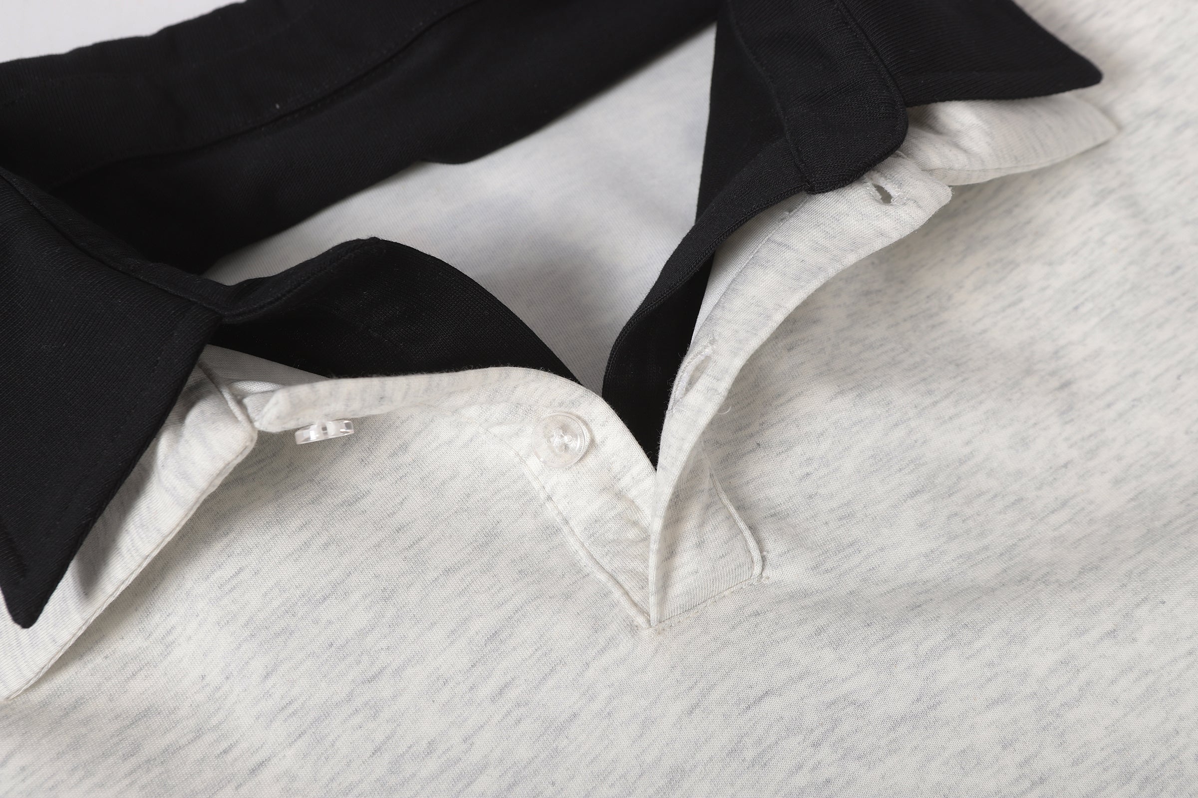 3-6-5.shop Layered Polo Long Sleeve Tee