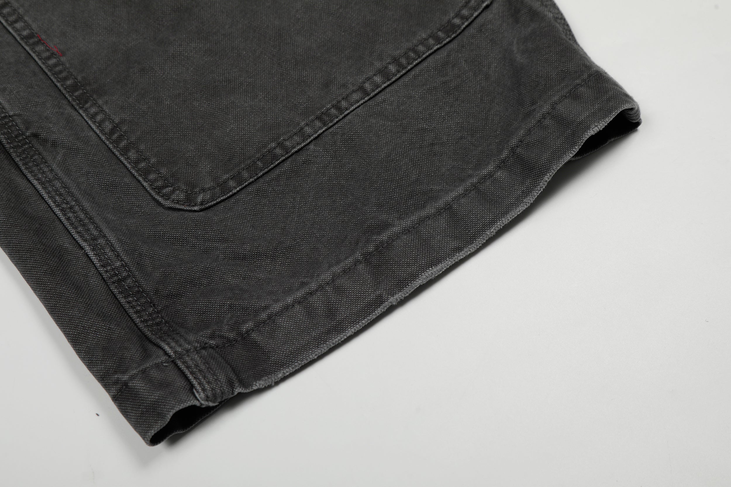 3-6-5.shop Washed Utility Wide-Leg Denim Pants