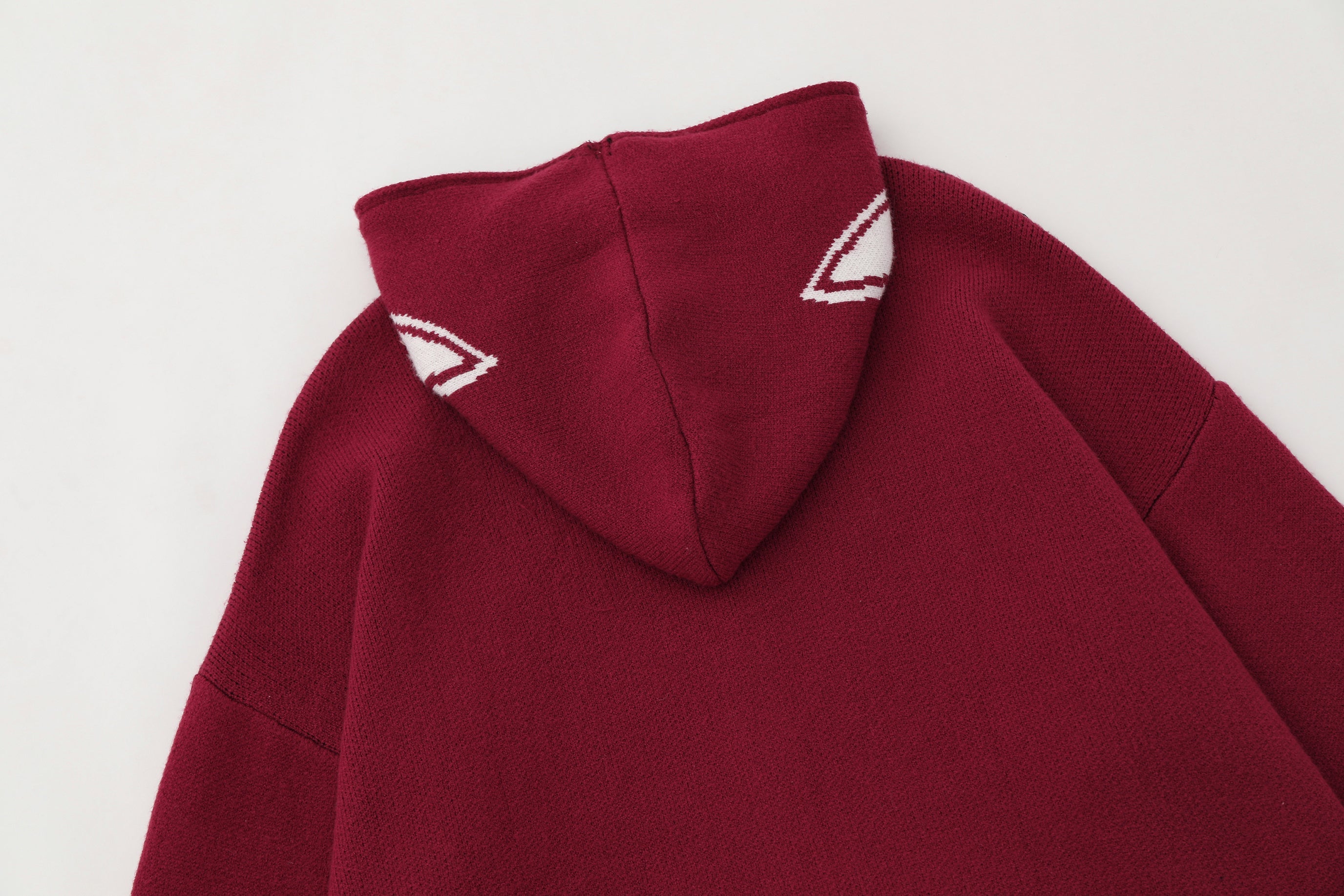 3-6-5.shop Spider Web Knit Zip Hoodie